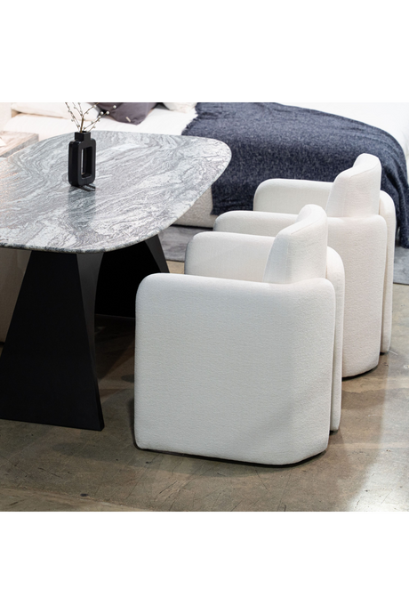 White Upholstered Dining Chair | OROA Modern Hermosa | Oroa.com