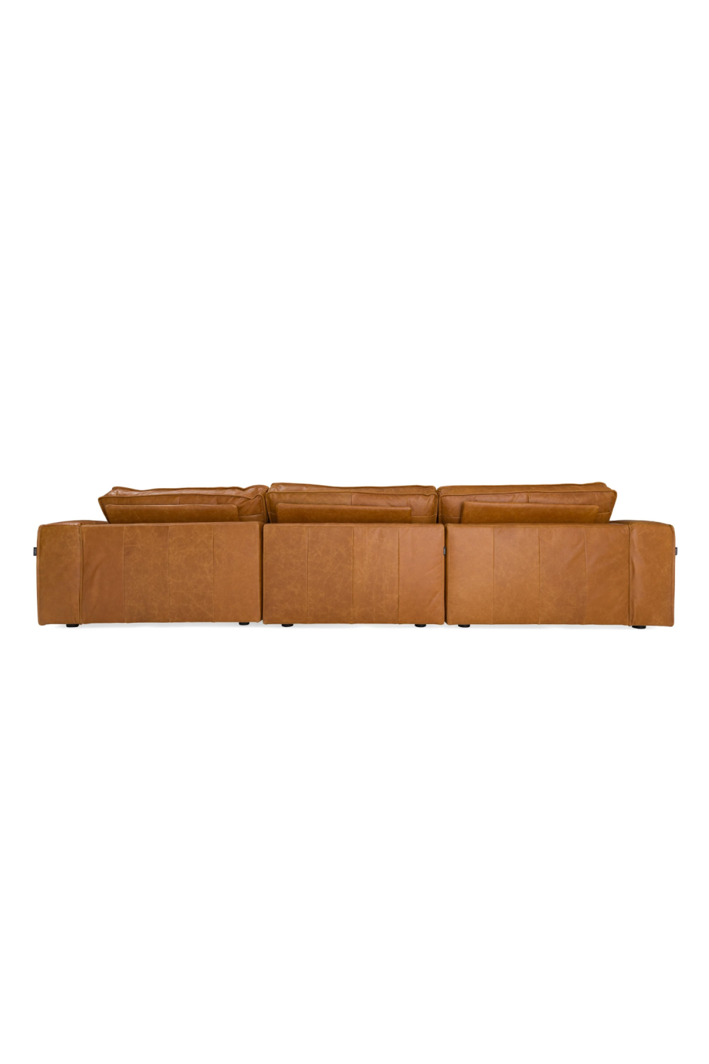 Brown Leather Sectional Sofa | OROA Modern Cambria | Oroa.com