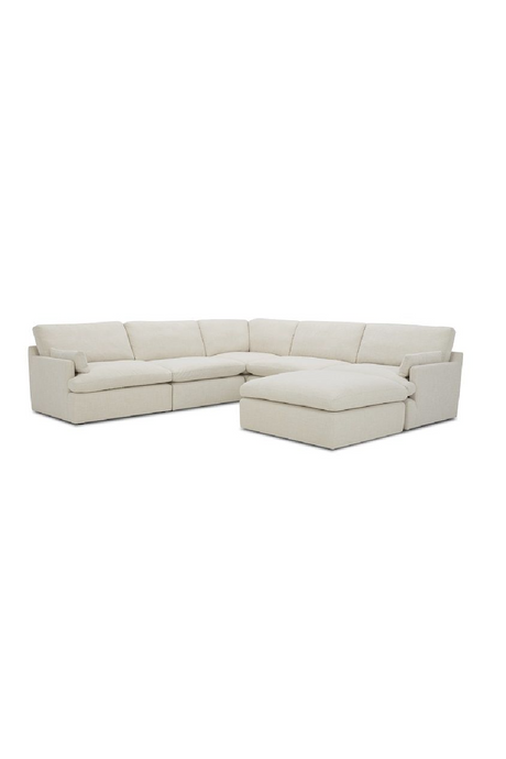 Beige Linen Sectional Sofa | OROA Modern Danica | Oroa.com