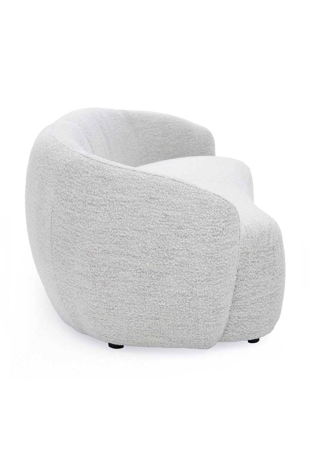 White Round-Back Sofa | OROA Modern Omaha | Oroa.com