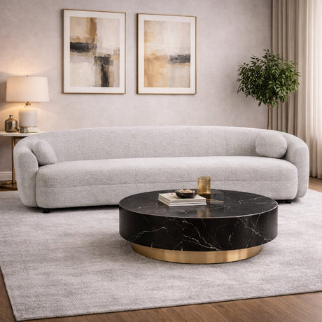   White Round-Back Sofa | Oroa.com