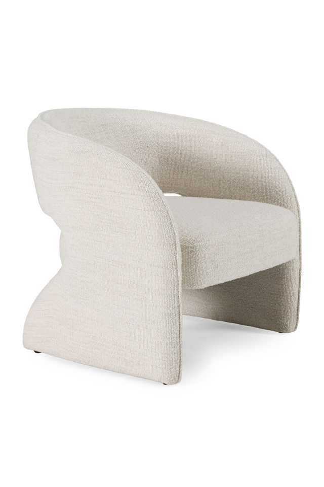 Cream Cut-out Accent Chair | OROA Modern Luby | Oroa.com