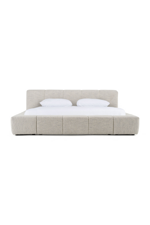 Channel-Tufted Cream Bed | OROA Modern Lamont | Oroa.com