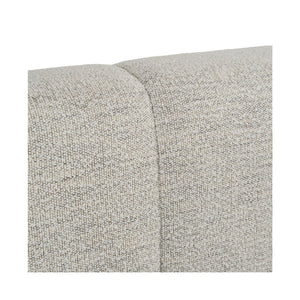   Channel-Tufted Cream Bed | Oroa.com