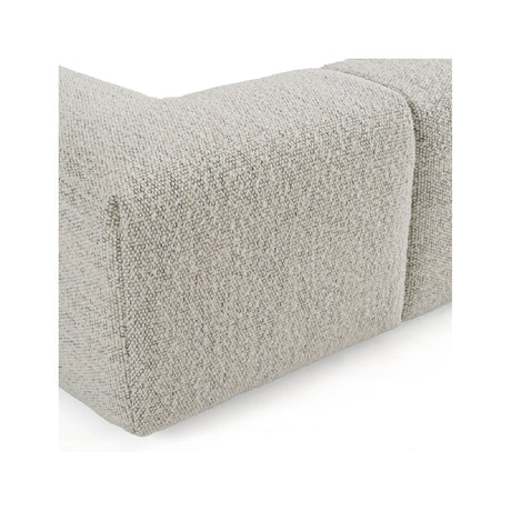 Channel-Tufted Cream Bed | OROA Modern Lamont