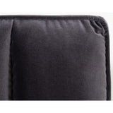 Gray Velvet Bed | OROA Modern Hemlock