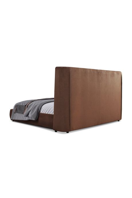 Orange Velvet Bed | OROA Modern Emilia | Oroa.com