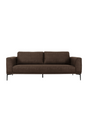 Brown Fabric Loveseat | OROA Modern Jada | Oroa.com