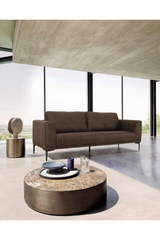 Brown Fabric Loveseat | OROA Modern Jada | Oroa.com