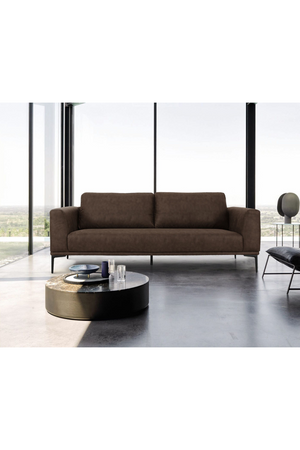 Brown Fabric Loveseat | OROA Modern Jada | Oroa.com