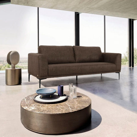 Brown Fabric Sofa | OROA Modern Jada