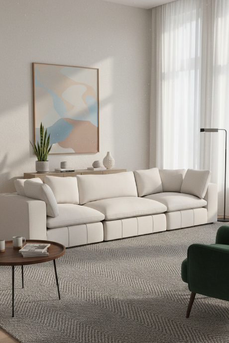 White Modular Sofa | OROA Modern Vicki