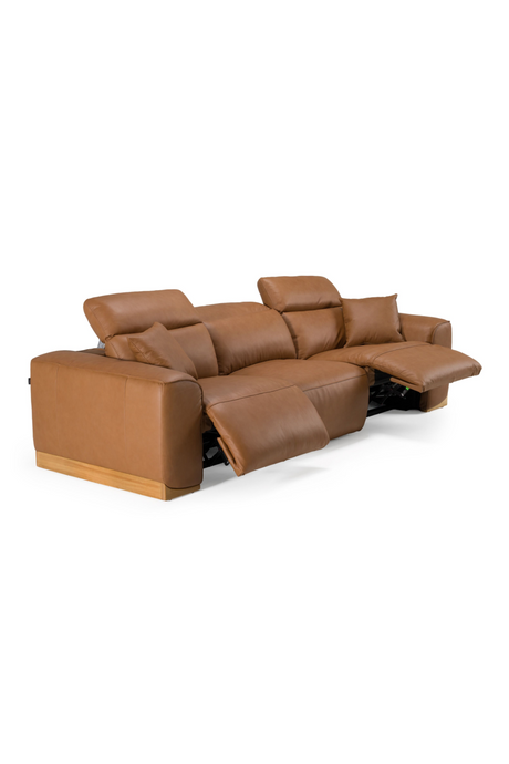 Brown Leather Recliner Sofa | OROA Modern Hagerty | Oroa.com