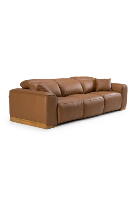Brown Leather Recliner Sofa | OROA Modern Hagerty | Oroa.com