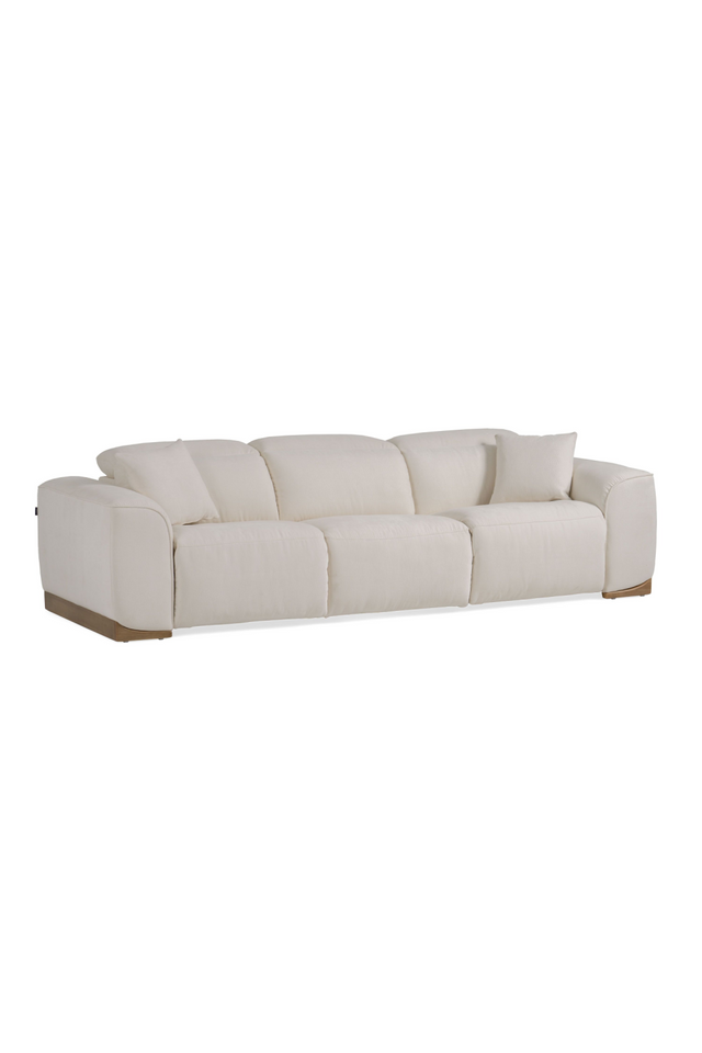 White Fabric Recliner Sofa | OROA Modern Hagerty | Oroa.com