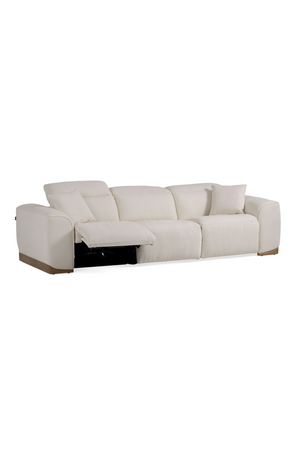 White Fabric Recliner Sofa | OROA Modern Hagerty | Oroa.com