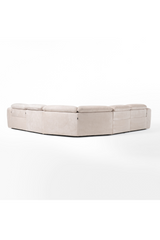 Beige Fabric Sectional Recliner Sofa | OROA Modern Conrad | Oroa.com