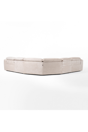 Beige Fabric Sectional Recliner Sofa | OROA Modern Conrad | Oroa.com