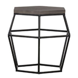 Hexagonal Concrete End Table | OROA Modern Tartan