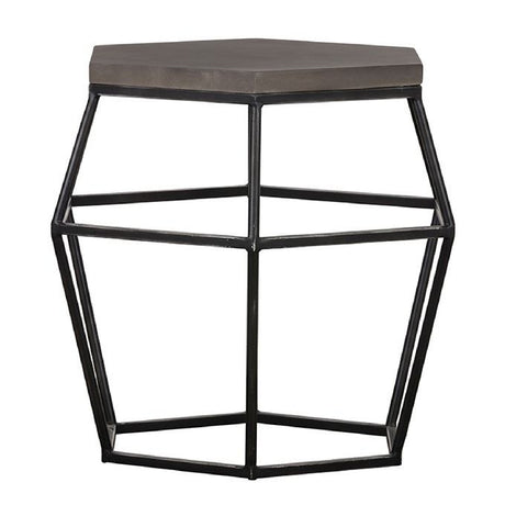 Hexagonal Concrete End Table | OROA Modern Tartan