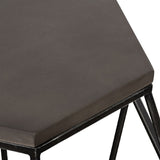 Hexagonal Concrete End Table | OROA Modern Tartan