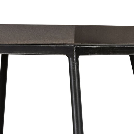 Hexagonal Concrete End Table | OROA Modern Tartan