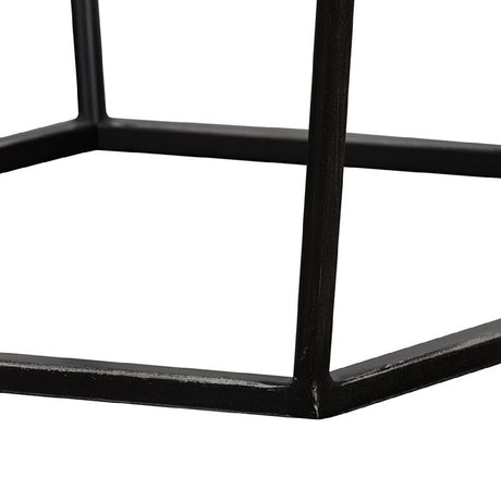 Hexagonal Concrete End Table | OROA Modern Tartan