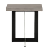 Concrete & Metal End Table | OROA Modern Sharon
