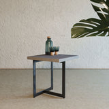 Concrete & Metal End Table | OROA Modern Sharon