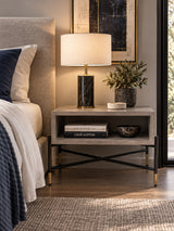 Concrete Open-Shelf Nightstand | OROA Modern Walker