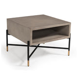 Concrete Open-Shelf Nightstand | OROA Modern Walker