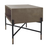 Concrete Open-Shelf Nightstand | OROA Modern Walker
