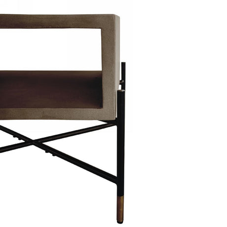 Concrete Open-Shelf Nightstand | OROA Modern Walker