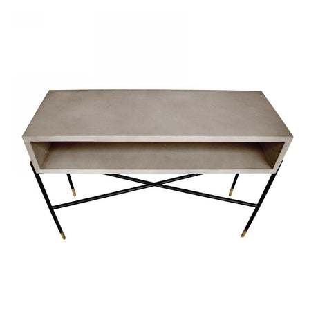 Concrete Open-Shelf Console Table | OROA Modern Walker