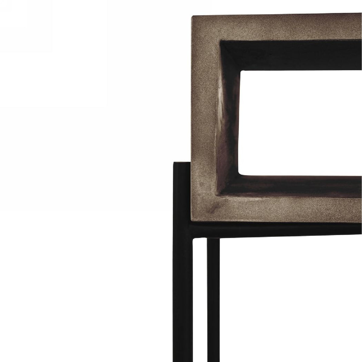 Concrete Open-Shelf Console Table | OROA Modern Walker