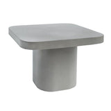 Gray Concrete Square End Table | OROA Modern Flores