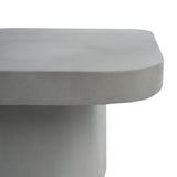 Gray Concrete Square End Table | OROA Modern Flores