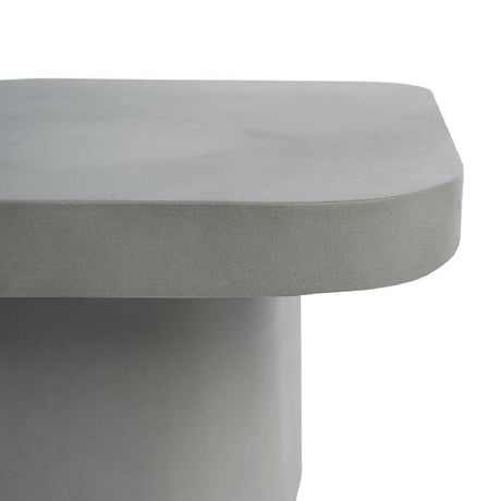 Gray Concrete Square End Table | OROA Modern Flores