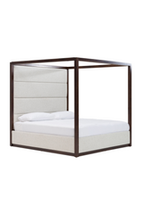 Brown Oak Canopy Bed | OROA Modern Manhattan | Oroa.com