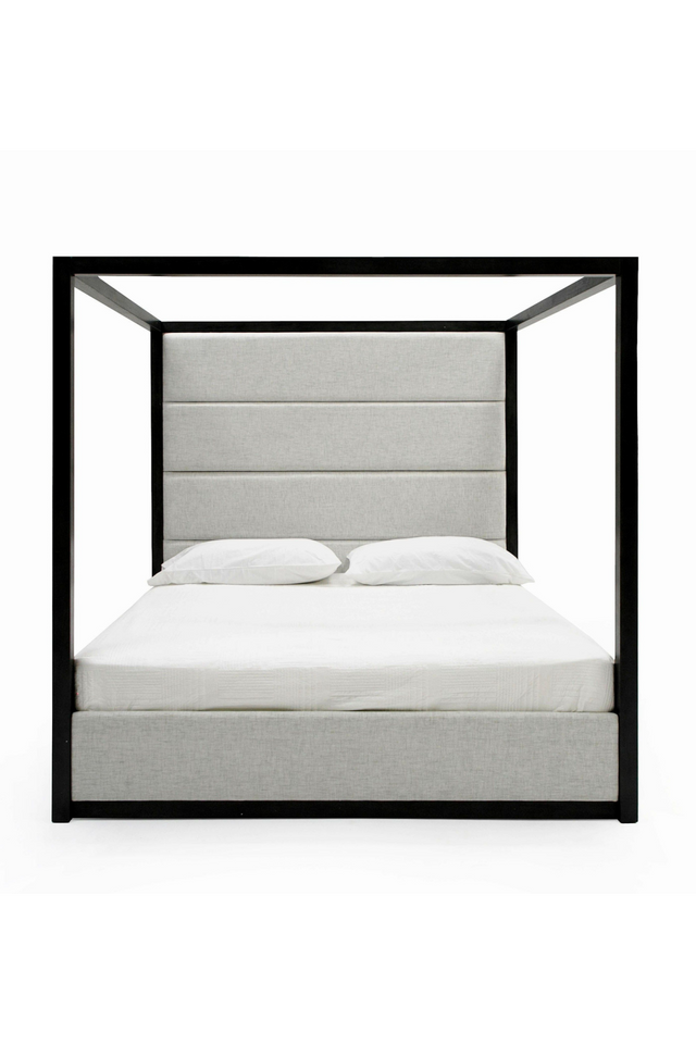 Gray Canopy Queen Bed | OROA Modern Manhattan | Oroa.com
