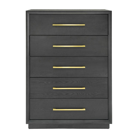 Wash Gray 5-Drawer Chest by OROA Modern Manhattan