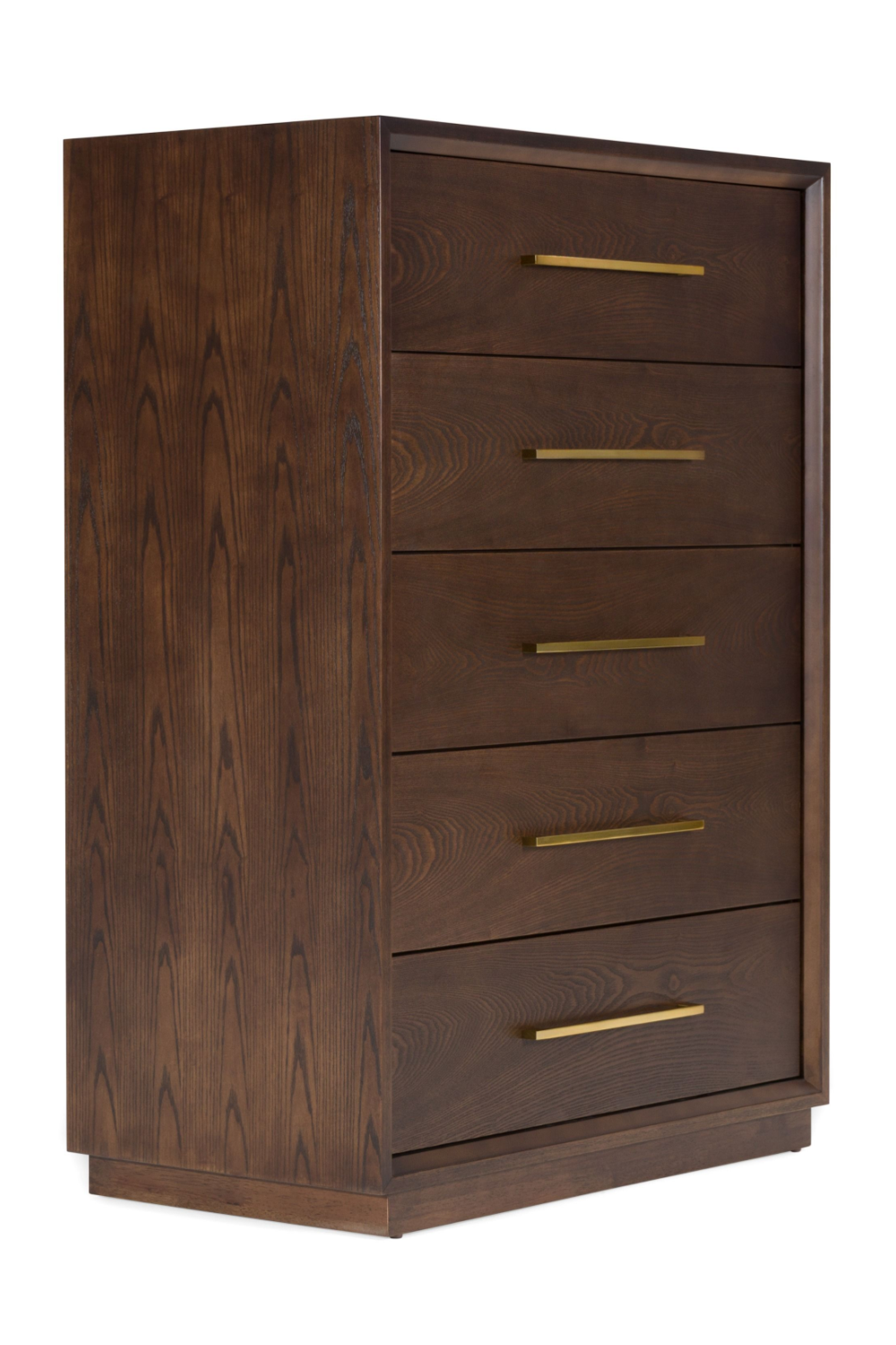 Brown Oak 5-Drawer Chest | OROA Modern Manhattan | Oroa.com