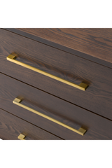 Brown Oak 6-Drawer Dresser | OROA Modern Manhattan | Oroa.com