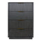 Reeded Wood 4-Drawer Chest | OROA Modern Santa Monica | Oroa.com