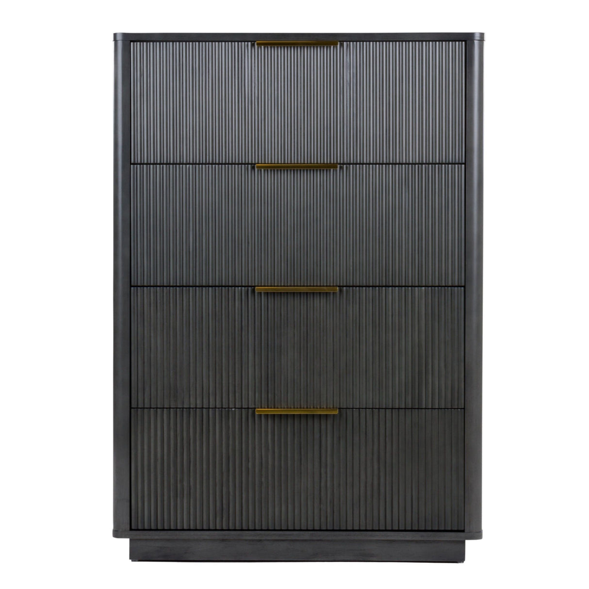   Reeded Wood 4-Drawer Chest | Oroa.com