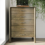 Solid Wood 5-Drawer Chest | OROA Modern Carolina | Oroa.com