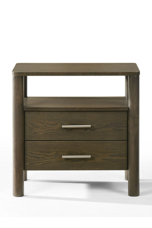 Solid Wood 2-Drawer Nightstand | OROA Modern Carolina | Oroa.com