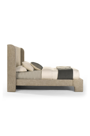 Beige Fabric Bed | OROA Modern Emilio | Oroa.com