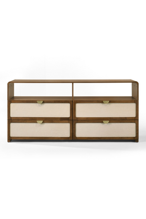 Natural Burlap 4-Drawer Dresser | OROA Modern Emilio | Oroa.com