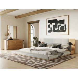 Natural Oak Queen Bed | OROA Modern Jagger | Oroa.com
